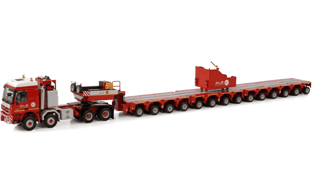 ALE MB ACTROS 8X8 WITH BALLASTBOX + 14 AXLE SCHEUERLE SET